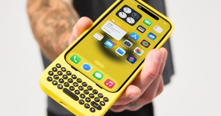 This crazy accessory adds a physical keyboard to your iPhone