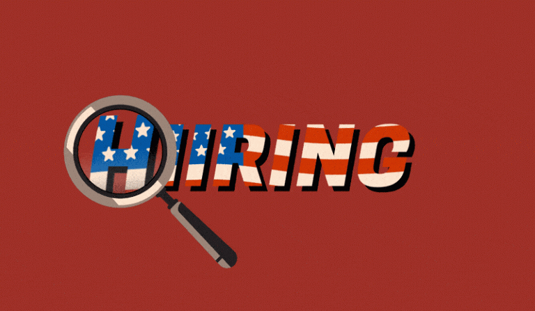 Military experience — translates into field service excellence. HIRING GIF american flag