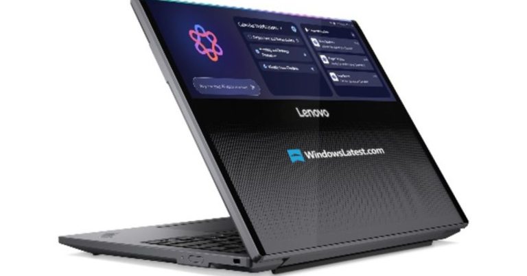 Lenovo leaks show an unnecessarily cool laptop with a hidden display under a see-through lid