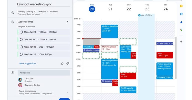 Gemini in Google Calendar now helps you find the best meeting time for all attendees Gemini in Google Calendar now helps you find the best meeting time for all attendees