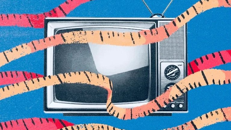 Rise of alt-measurement firms shows clients are mixing brand and performance A television wrapped in measuring tape, symbolizing the challenges of efficiency and measurement in TV advertising.
