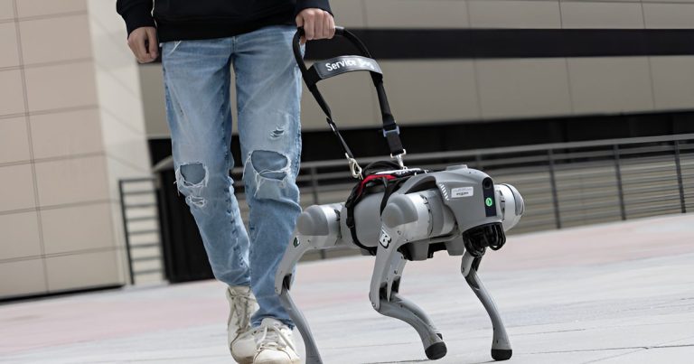 This robotic dog talks with ChatGPT magic and guides the visually impaired This robotic dog talks with ChatGPT magic and guides the visually impaired