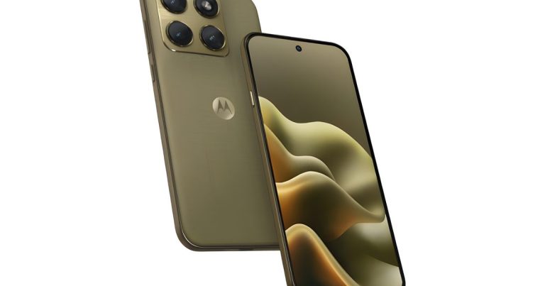 Motorola Edge 70 leak shows a phone that goes all gold and glittery
