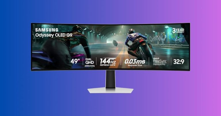The Samsung Odyssey OLED G9 is 31% off, and a 49-inch QD-OLED ultrawide for $899 is the monitor deal I'd recommend without hesitation