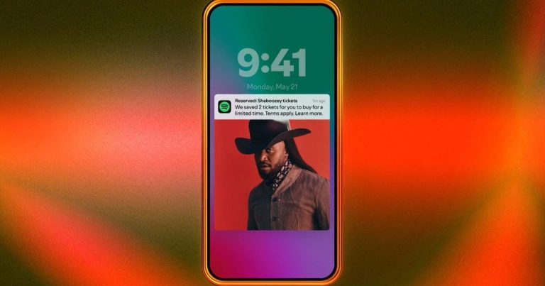 Your most played artists on Spotify could get you early access to their tour tickets