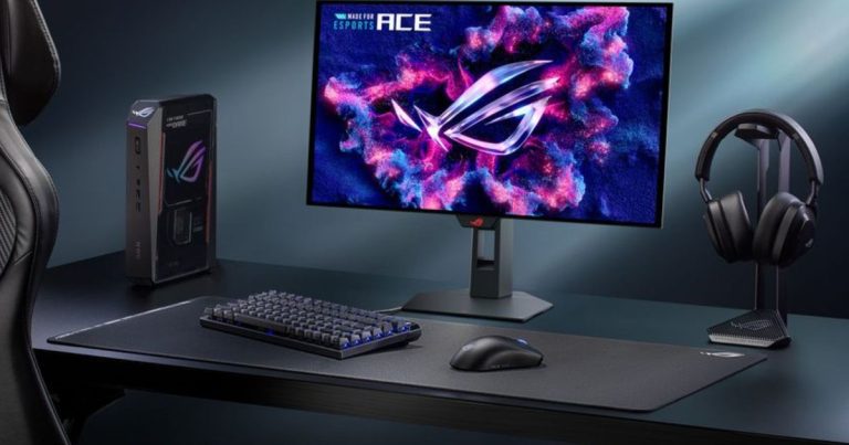 Asus reveals world's first OLED esports monitor and a Color ePaper secondary display