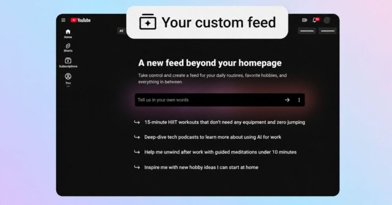 YouTube’s Home feed is becoming whatever you ask it to be
