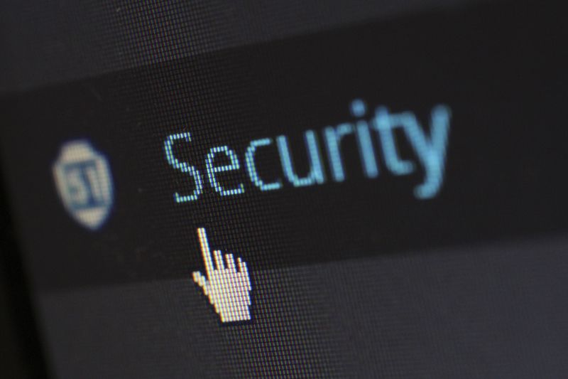 Cybersecurity digital lock and protection concept