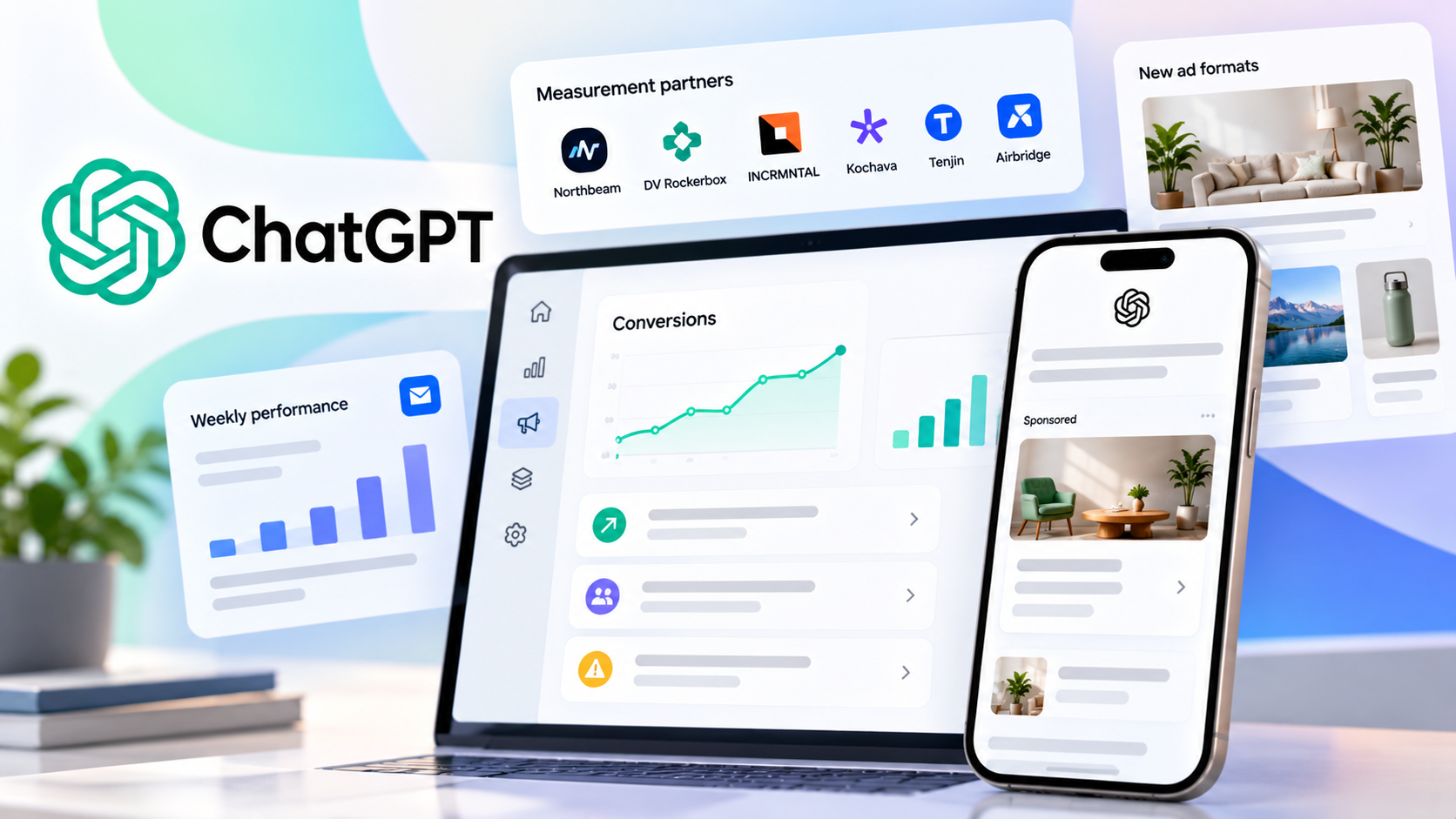 Redesigned conversions page in the ChatGPT Ads Manager