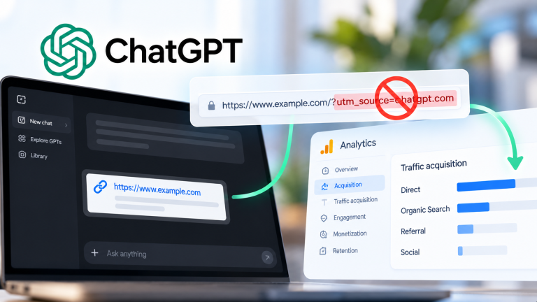ChatGPT appears to drop UTM tracking from outbound links