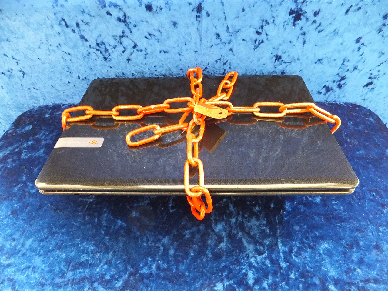 Laptop with security lock