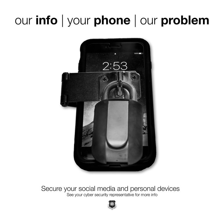 Cybersecurity lock concept