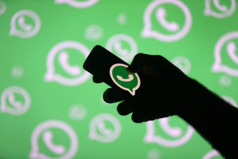 WhatsApp app on a smartphone